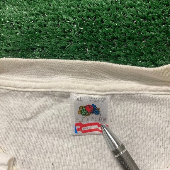 Vintage 90s Funny Santa Claus Shirt Farmer Single Stitch Tee - Picture 6 of 7